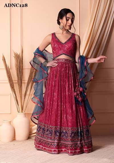 D.NO. ADNC128 BY  ARYA  LEHENGA CHOLI MANUFACTURE IN INDIA